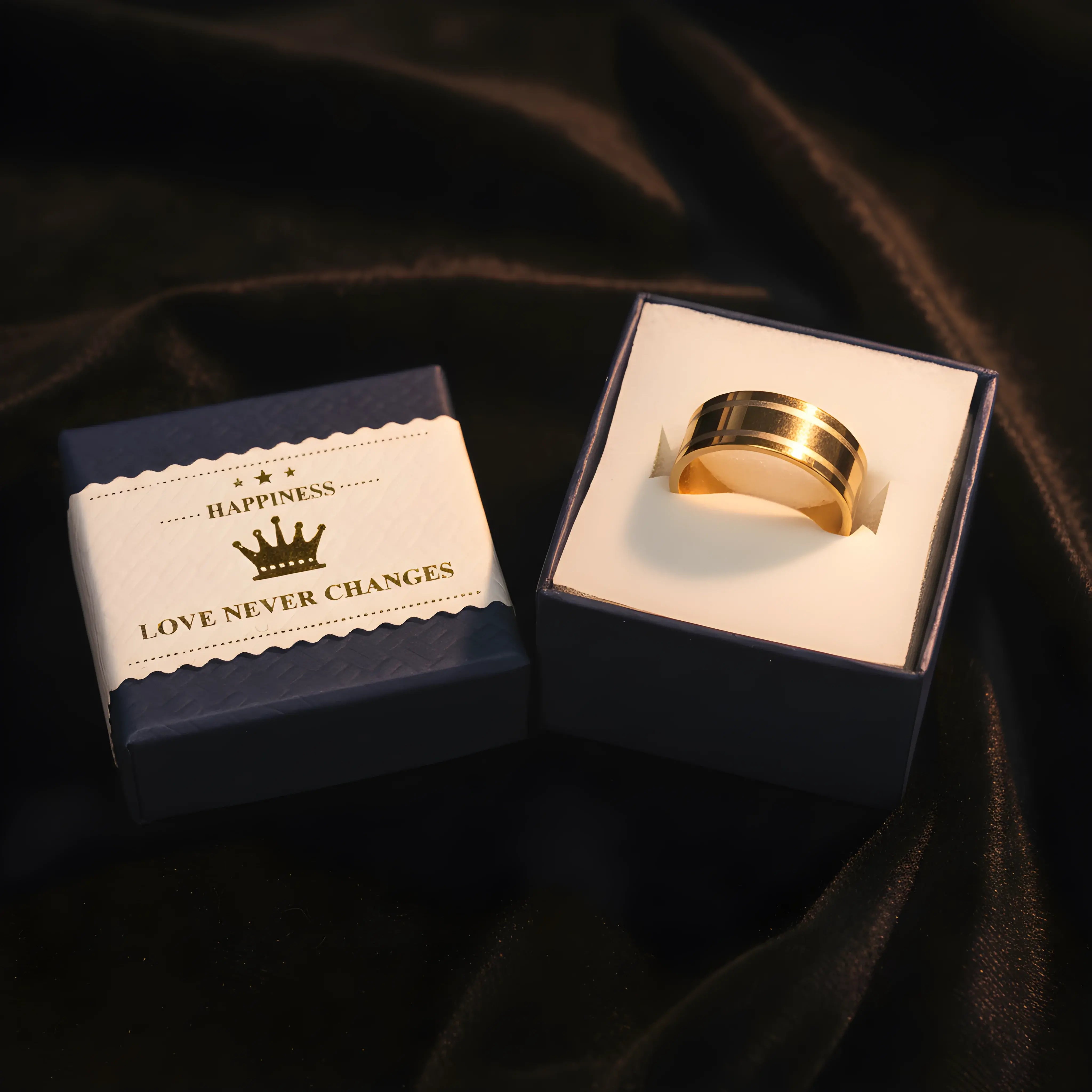 Two-Tone Gold Band Ring 5,3cm