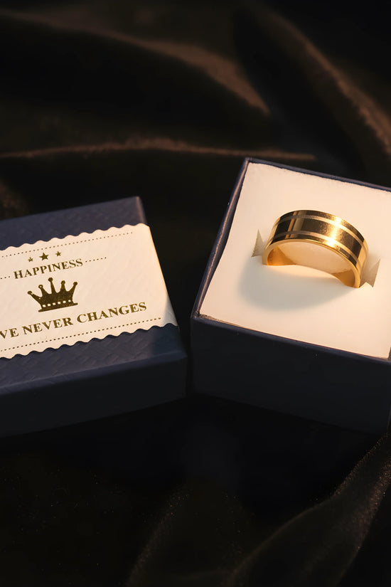Two-Tone Gold Band Ring 5,3cm