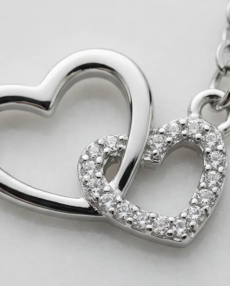 The Eternal Bond: Interlocking Heart Necklace