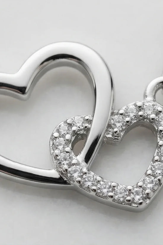 The Eternal Bond: Interlocking Heart Necklace