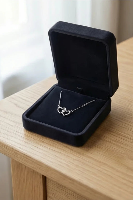 The Eternal Bond: Interlocking Heart Necklace