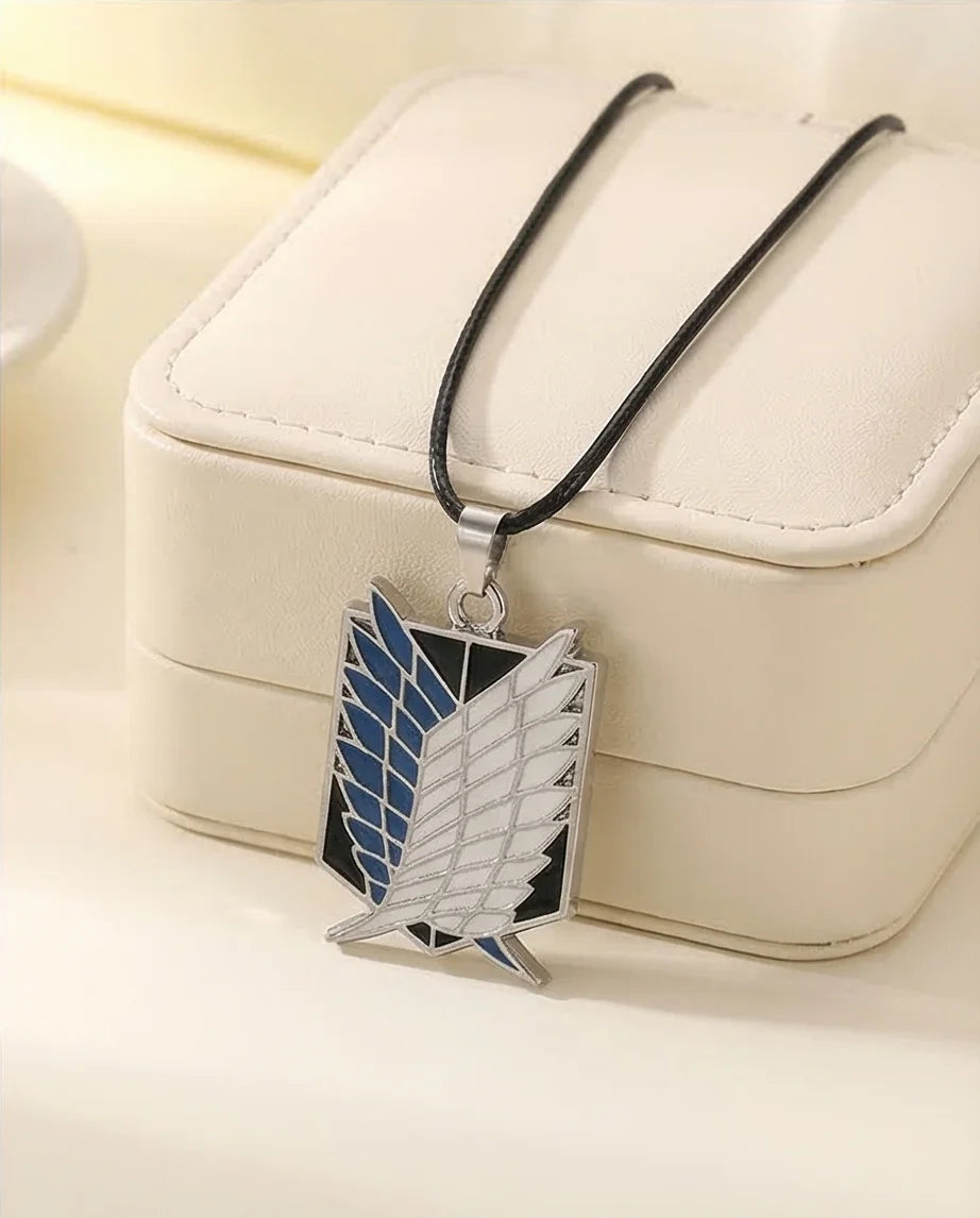 Freedom’s Shield: Premium Anime Enamel Pendant
