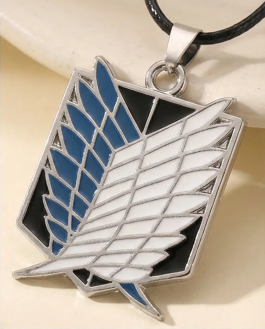 Freedom’s Shield: Premium Anime Enamel Pendant