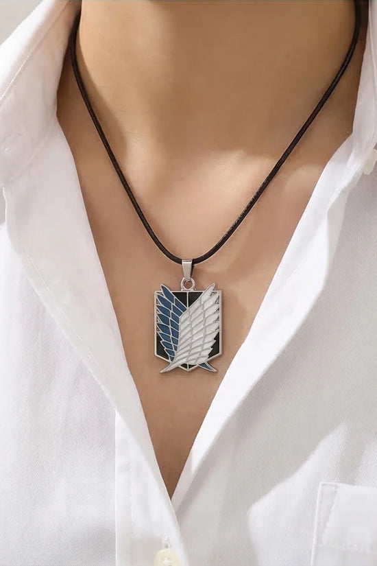 Freedom’s Shield: Premium Anime Enamel Pendant