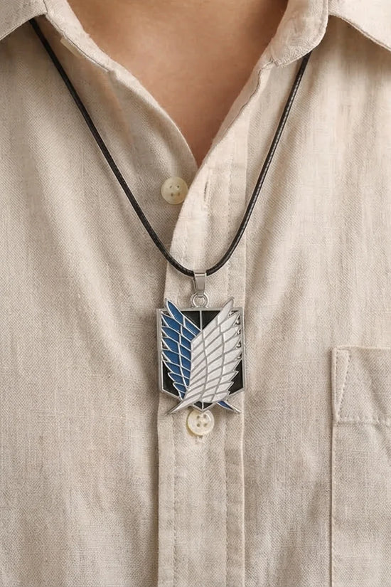 Freedom’s Shield: Premium Anime Enamel Pendant