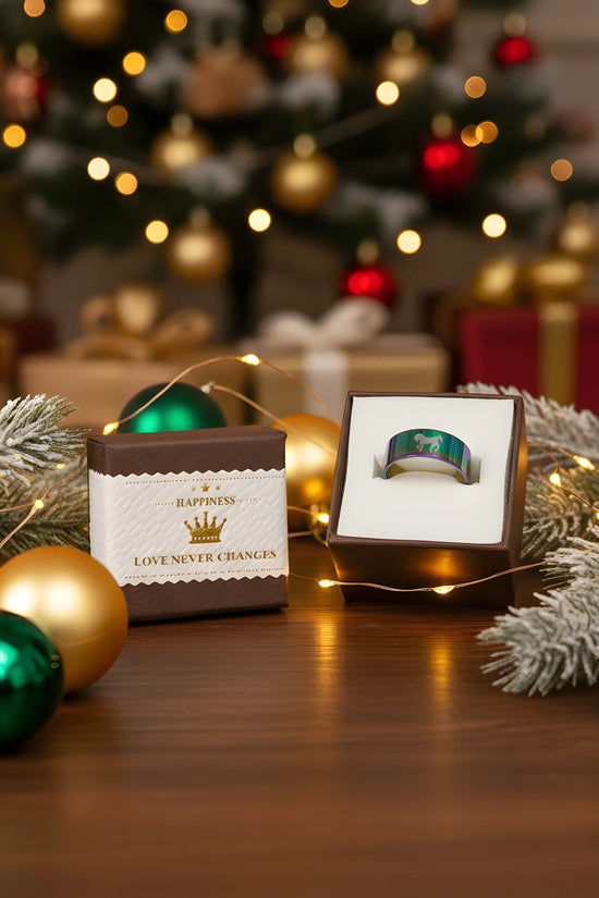Rainbow Horse Titanium Ring 5,3cm