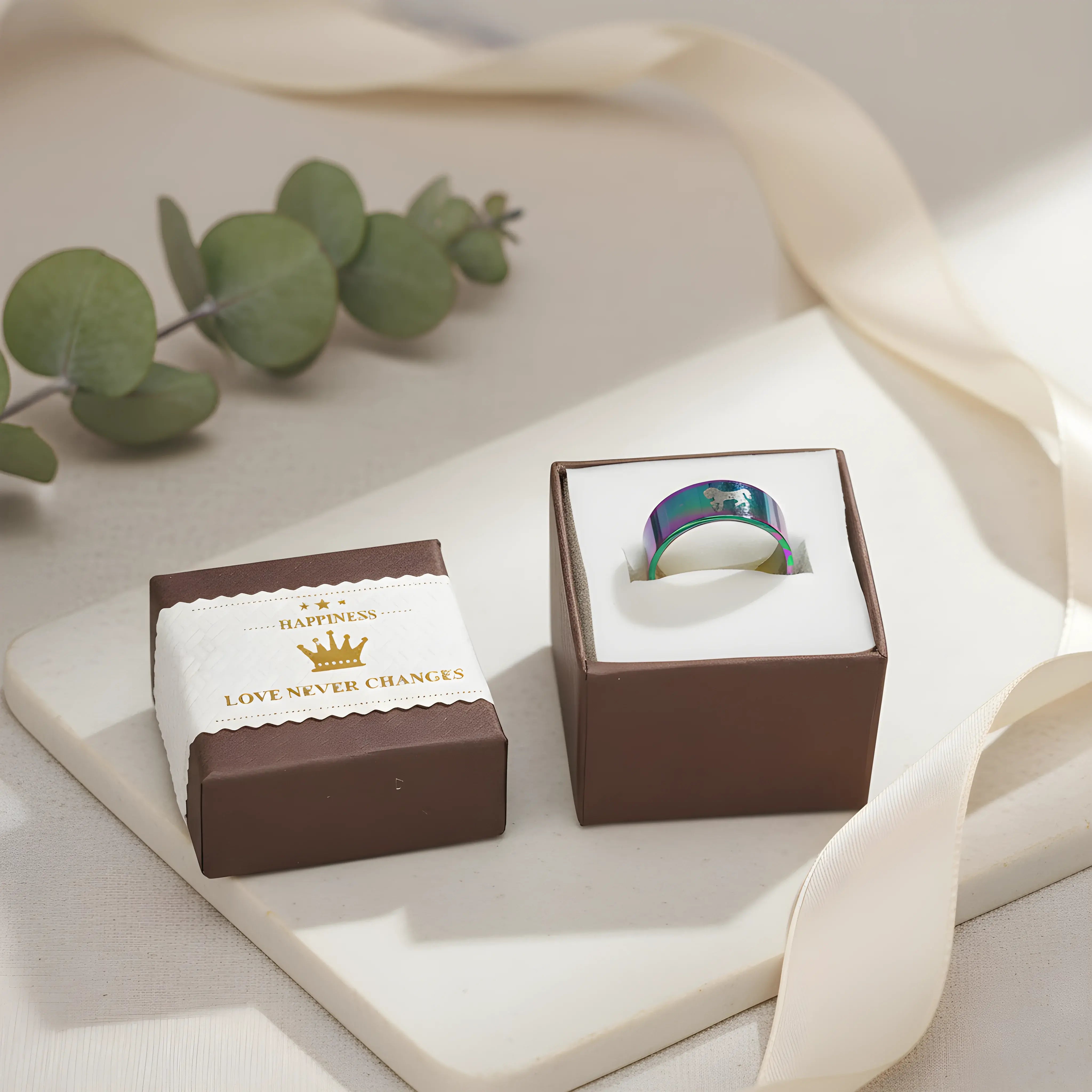 Rainbow Horse Titanium Ring 5,3cm