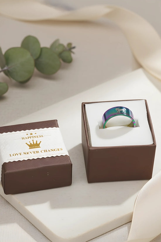 Rainbow Horse Titanium Ring 5,3cm