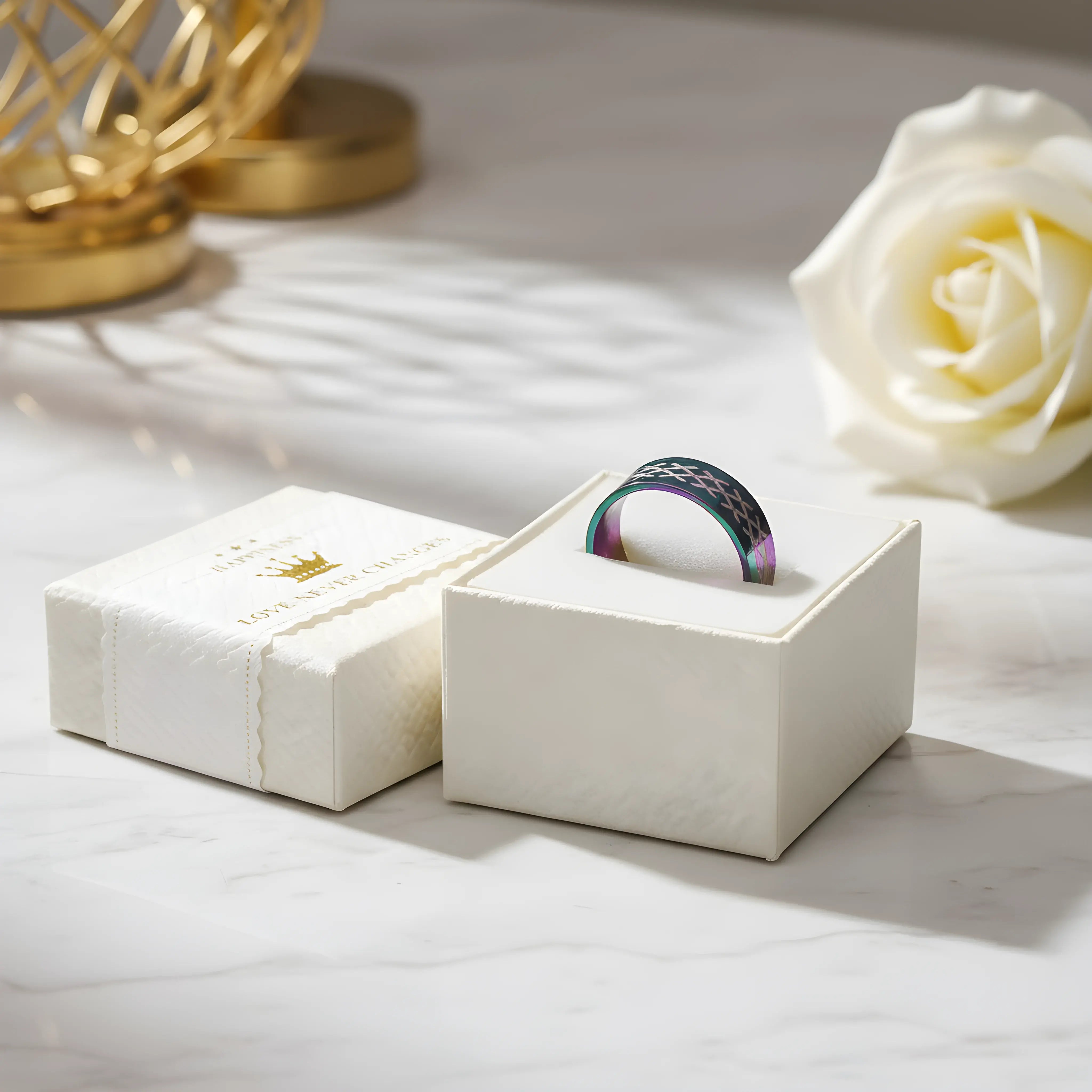 Rainbow Playing Cards Ring 5.9cm