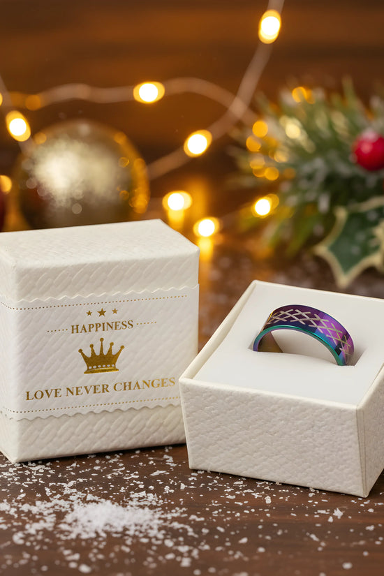 Rainbow Playing Cards Ring 5.9cm