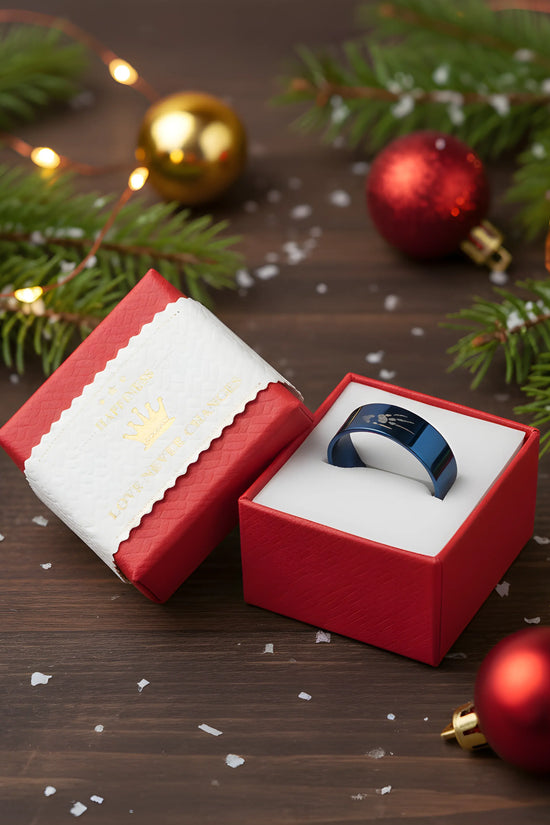 Midnight Blue Engraved Ring 6.3cm