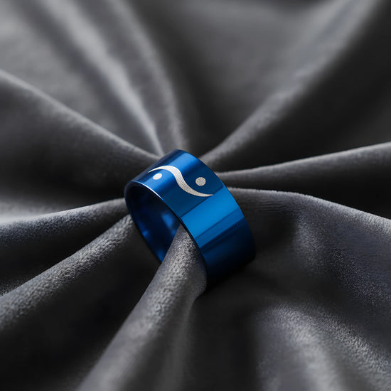 Blue Minimal Symbol Ring 5,3cm