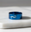 Blue Minimal Symbol Ring 5,3cm