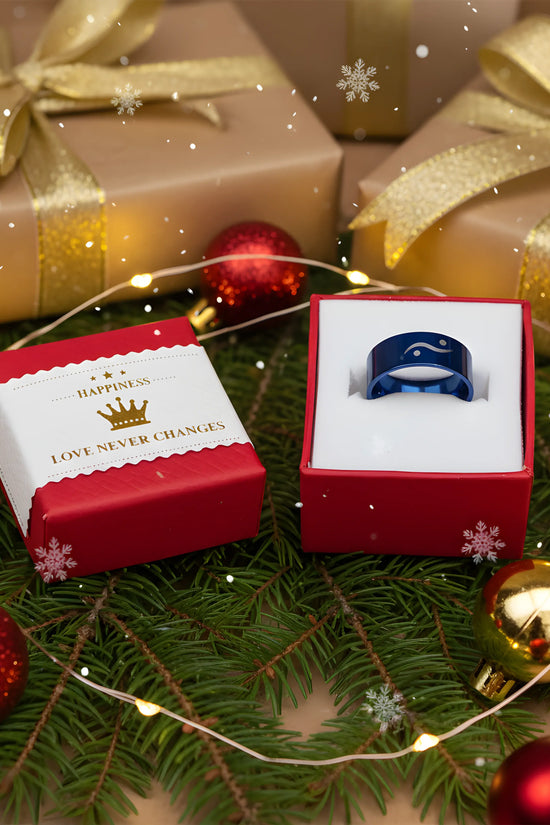 Blue Minimal Symbol Ring 5,3cm