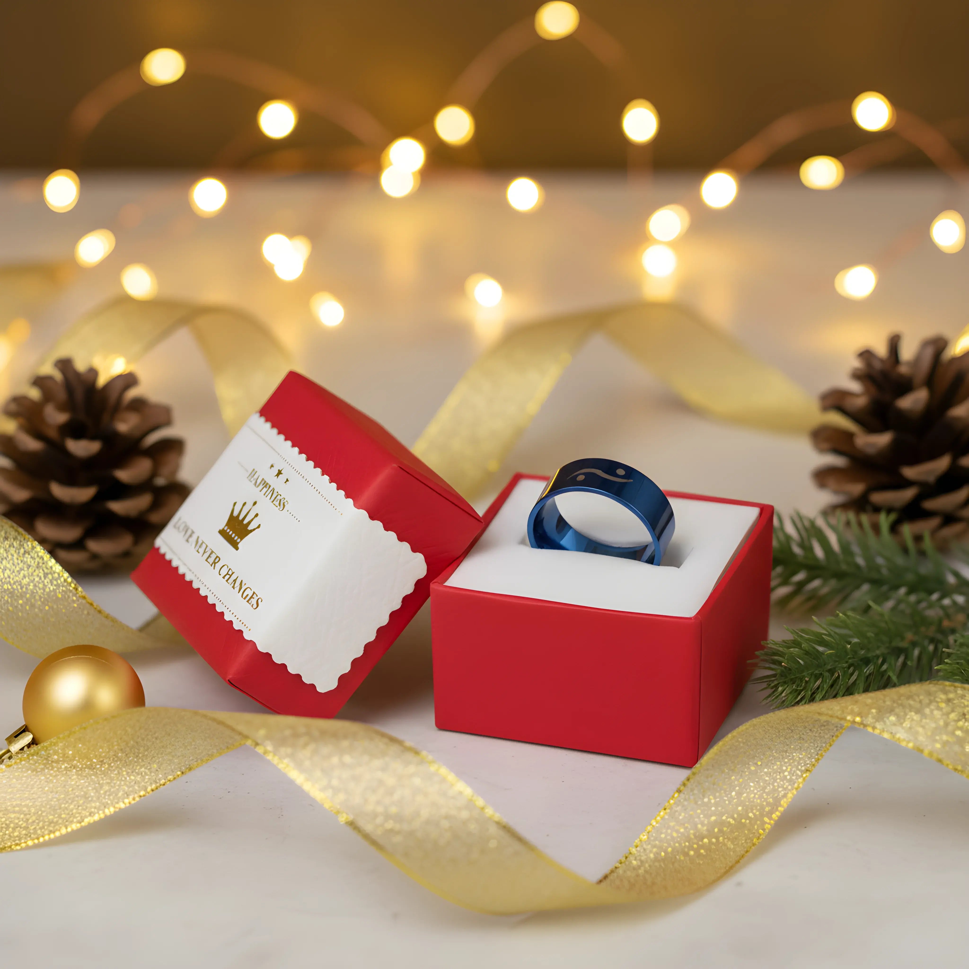 Blue Minimal Symbol Ring 5,3cm