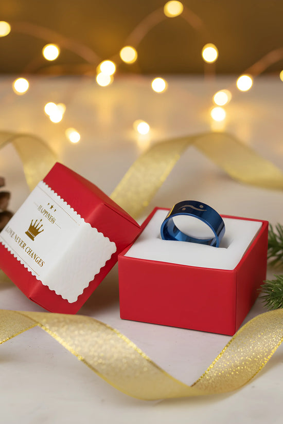 Blue Minimal Symbol Ring 5,3cm