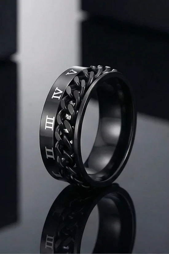 The Obsidian Roman Chain Band