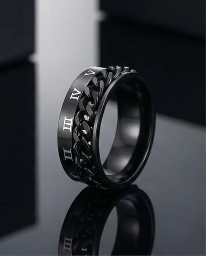 The Obsidian Roman Chain Band