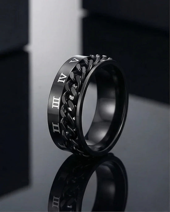 The Obsidian Roman Chain Band