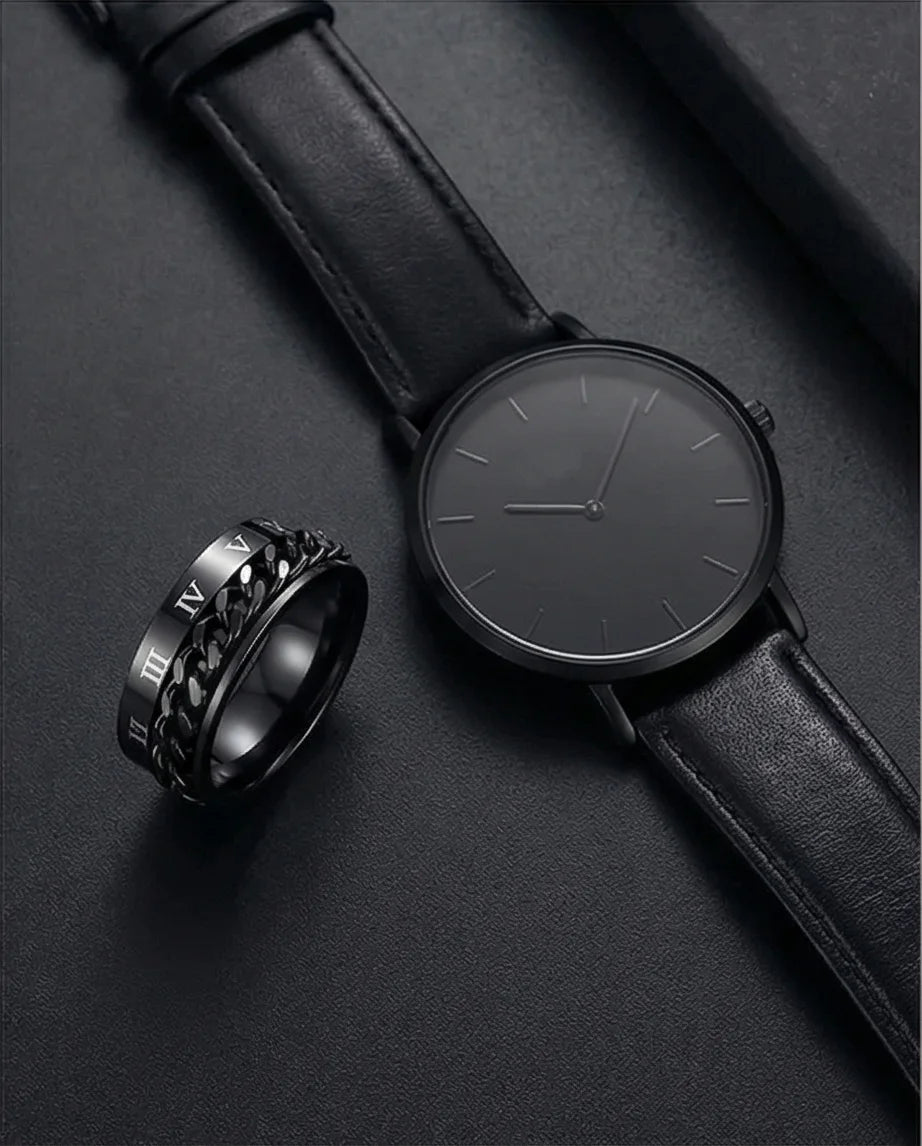 The Obsidian Roman Chain Band