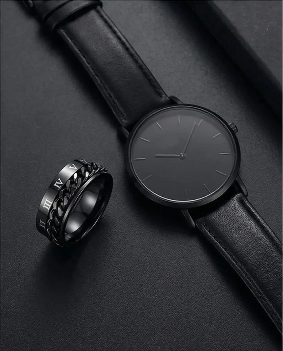 The Obsidian Roman Chain Band