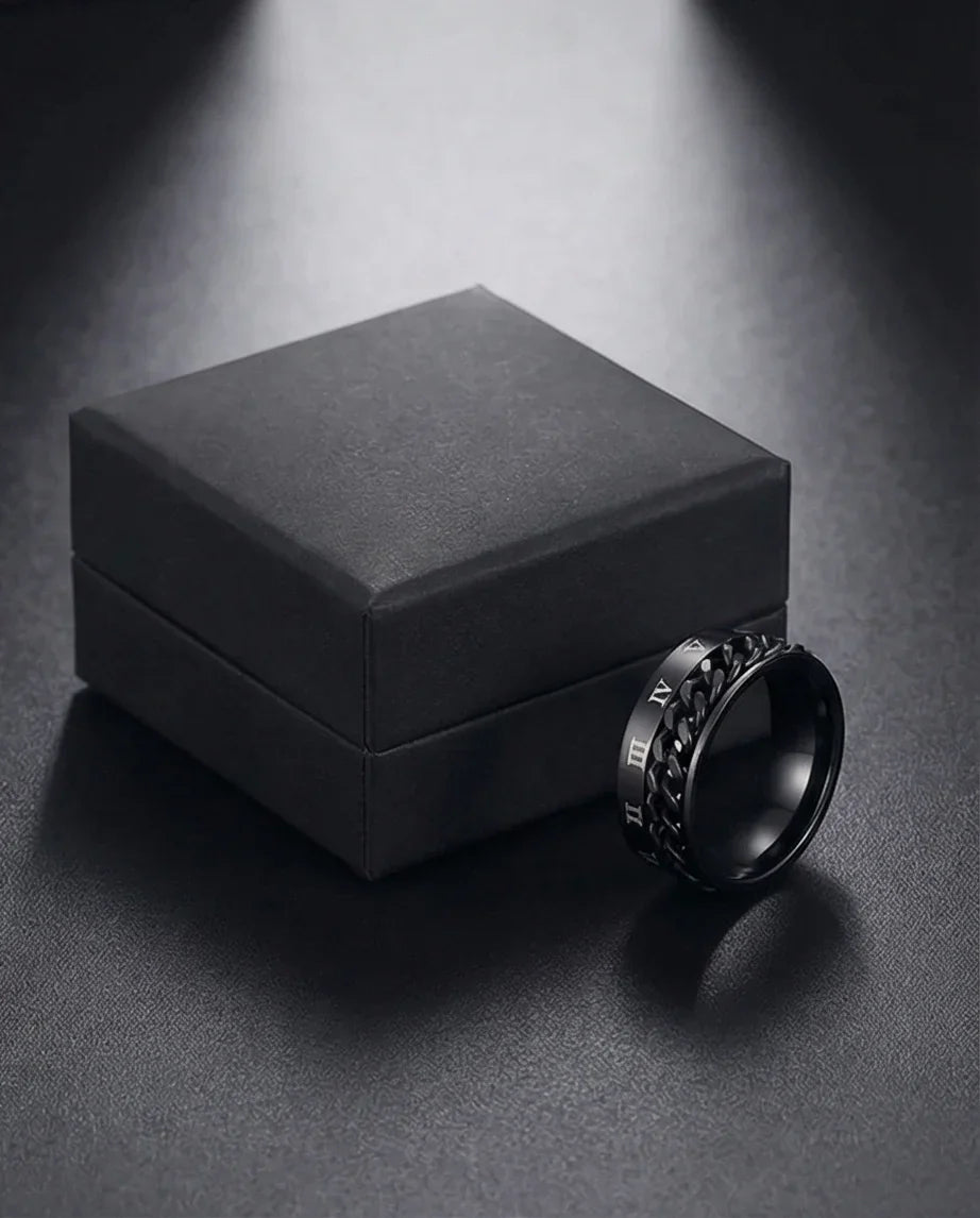 The Obsidian Roman Chain Band