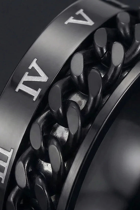 The Obsidian Roman Chain Band