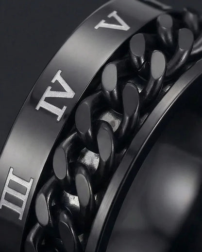 The Obsidian Roman Chain Band