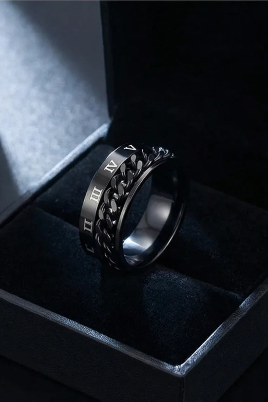 The Obsidian Roman Chain Band