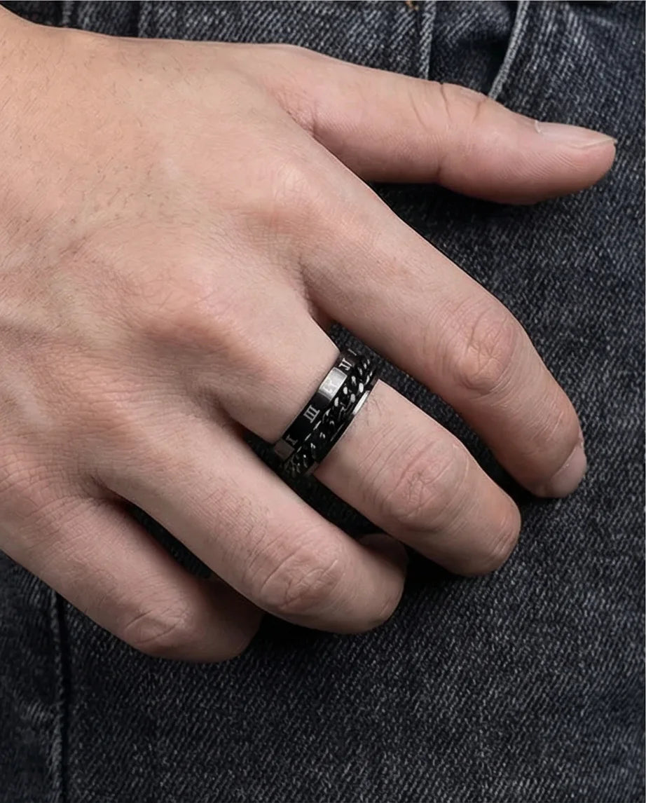 The Obsidian Roman Chain Band