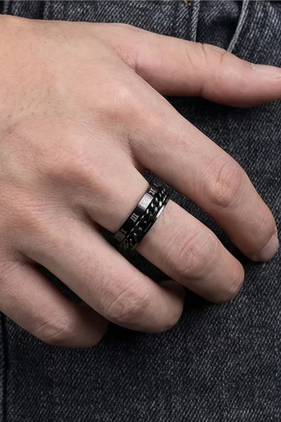 The Obsidian Roman Chain Band