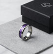 Prism Core: High-Contrast Purple Geometric Ring