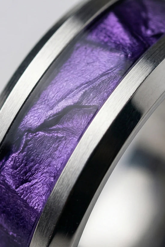 Prism Core: High-Contrast Purple Geometric Ring