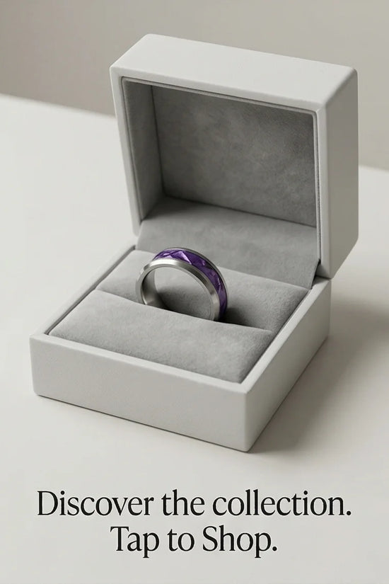 Prism Core: High-Contrast Purple Geometric Ring