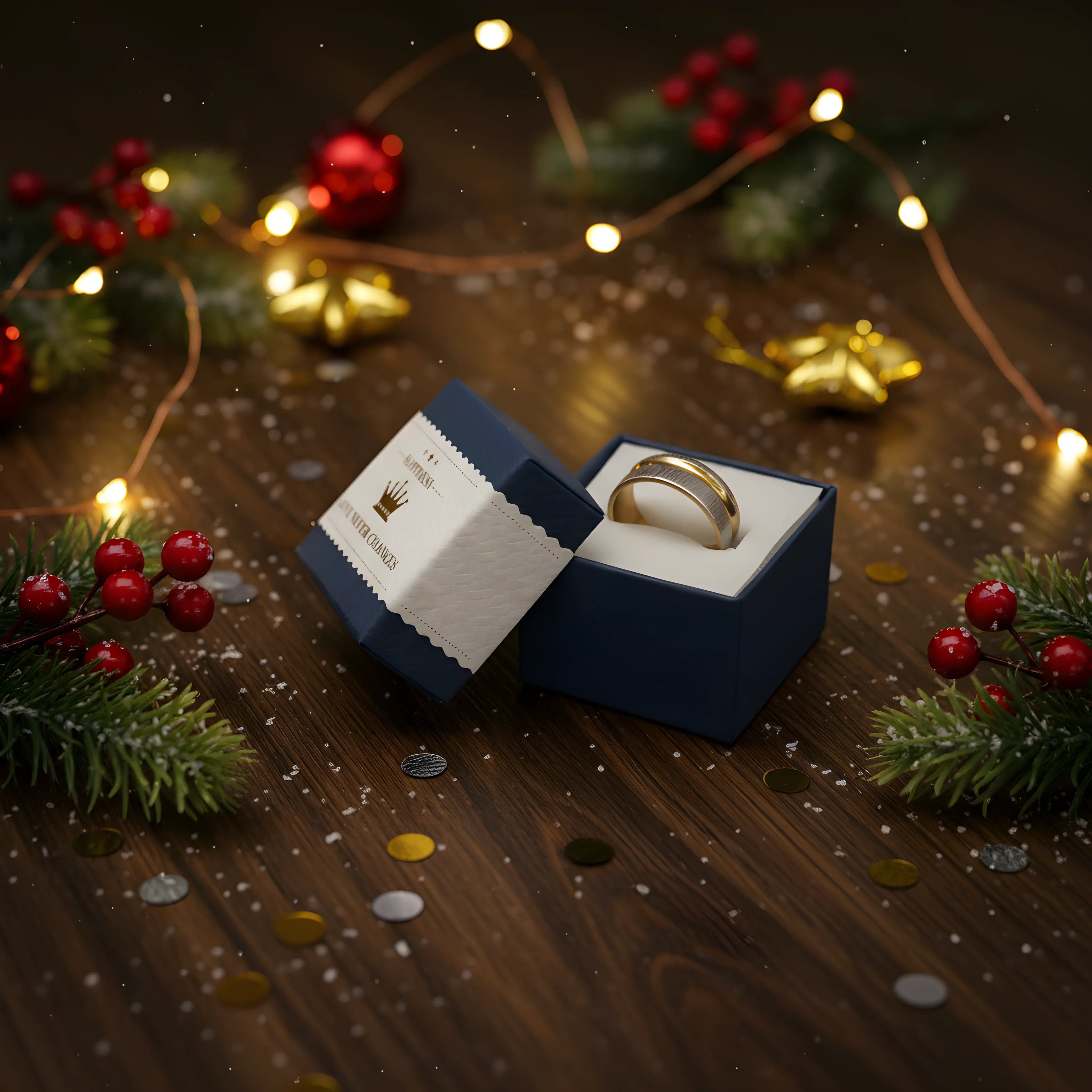 Two-Tone Brushed Gold & Silver Ring 5.9cm