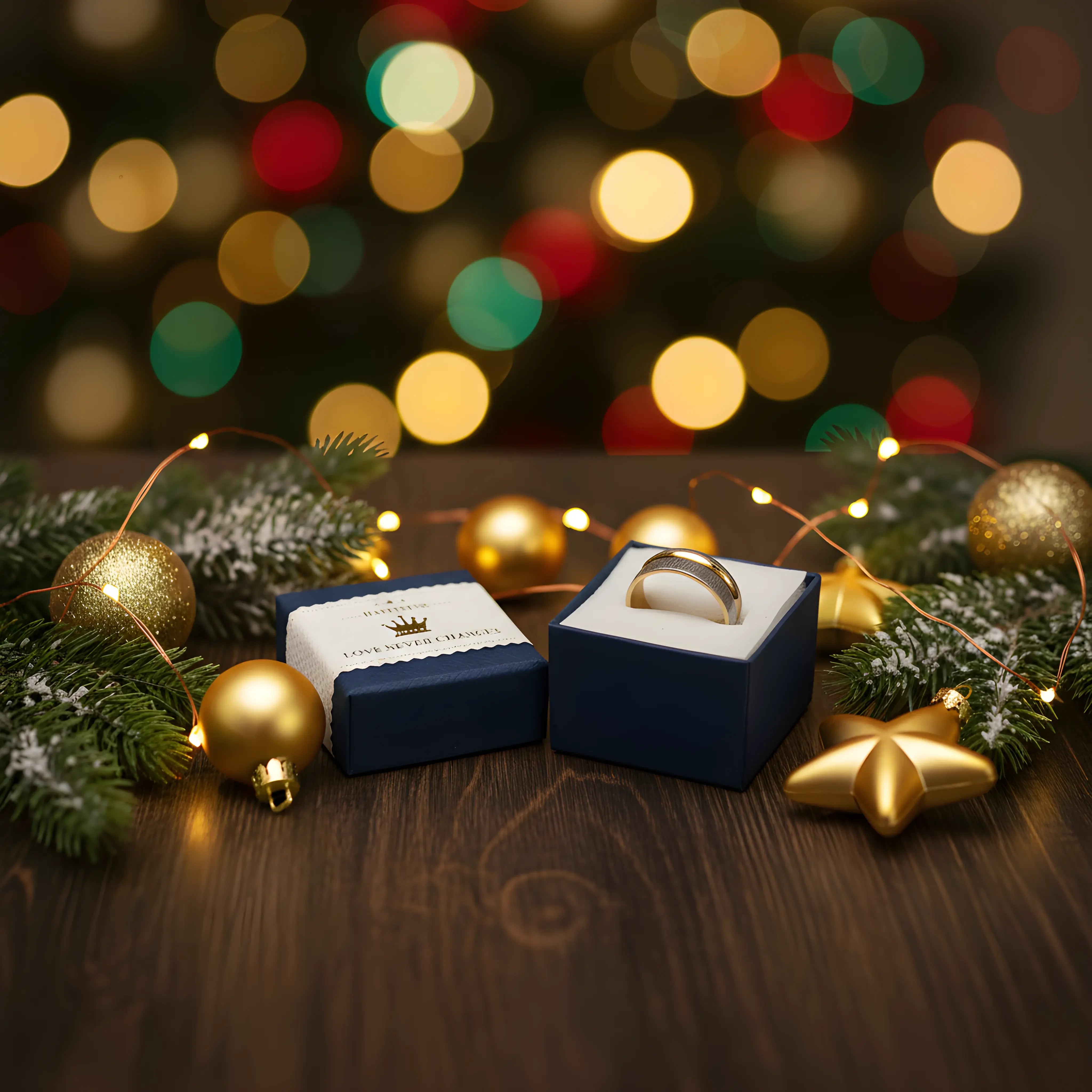 Two-Tone Brushed Gold & Silver Ring 5.9cm