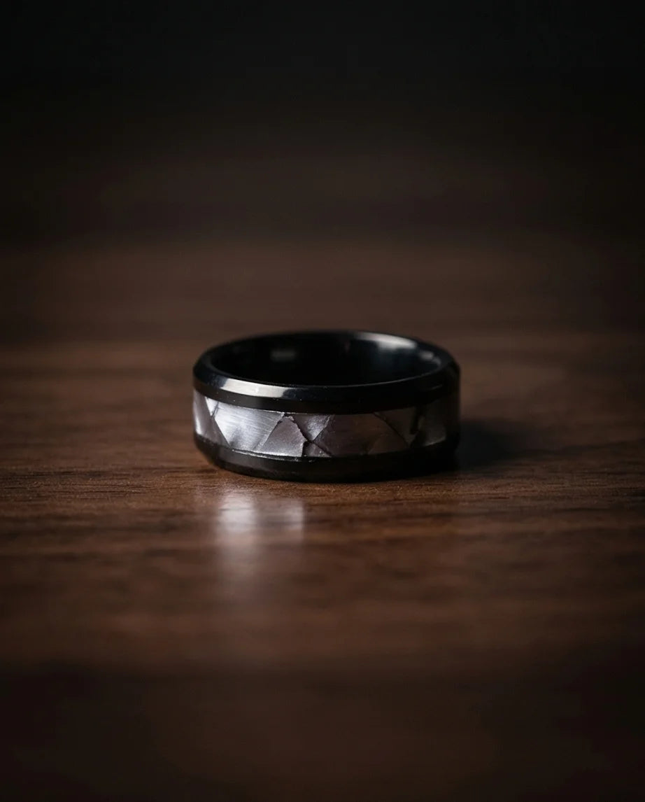 The Azure Edge Titanium Band