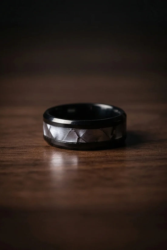The Azure Edge Titanium Band