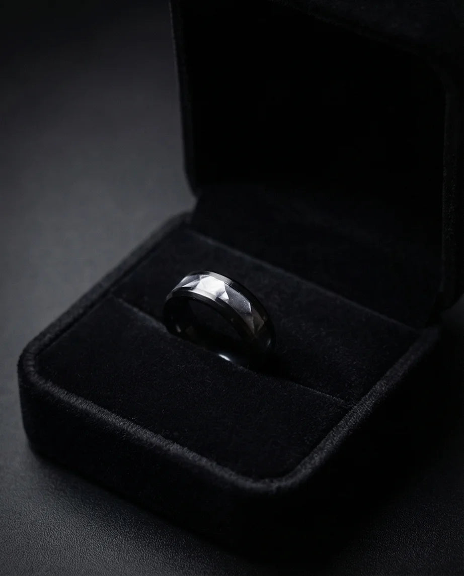 The Azure Edge Titanium Band