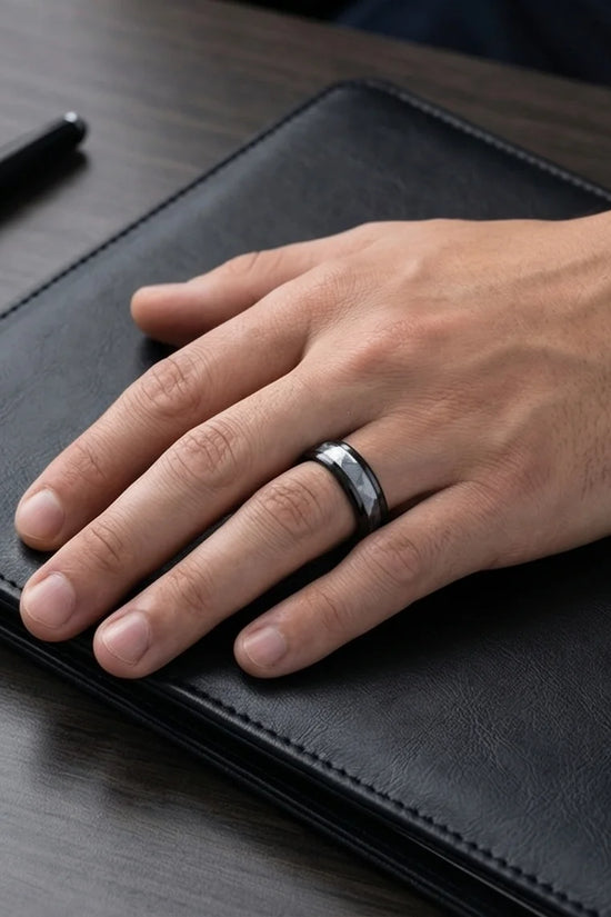 The Azure Edge Titanium Band