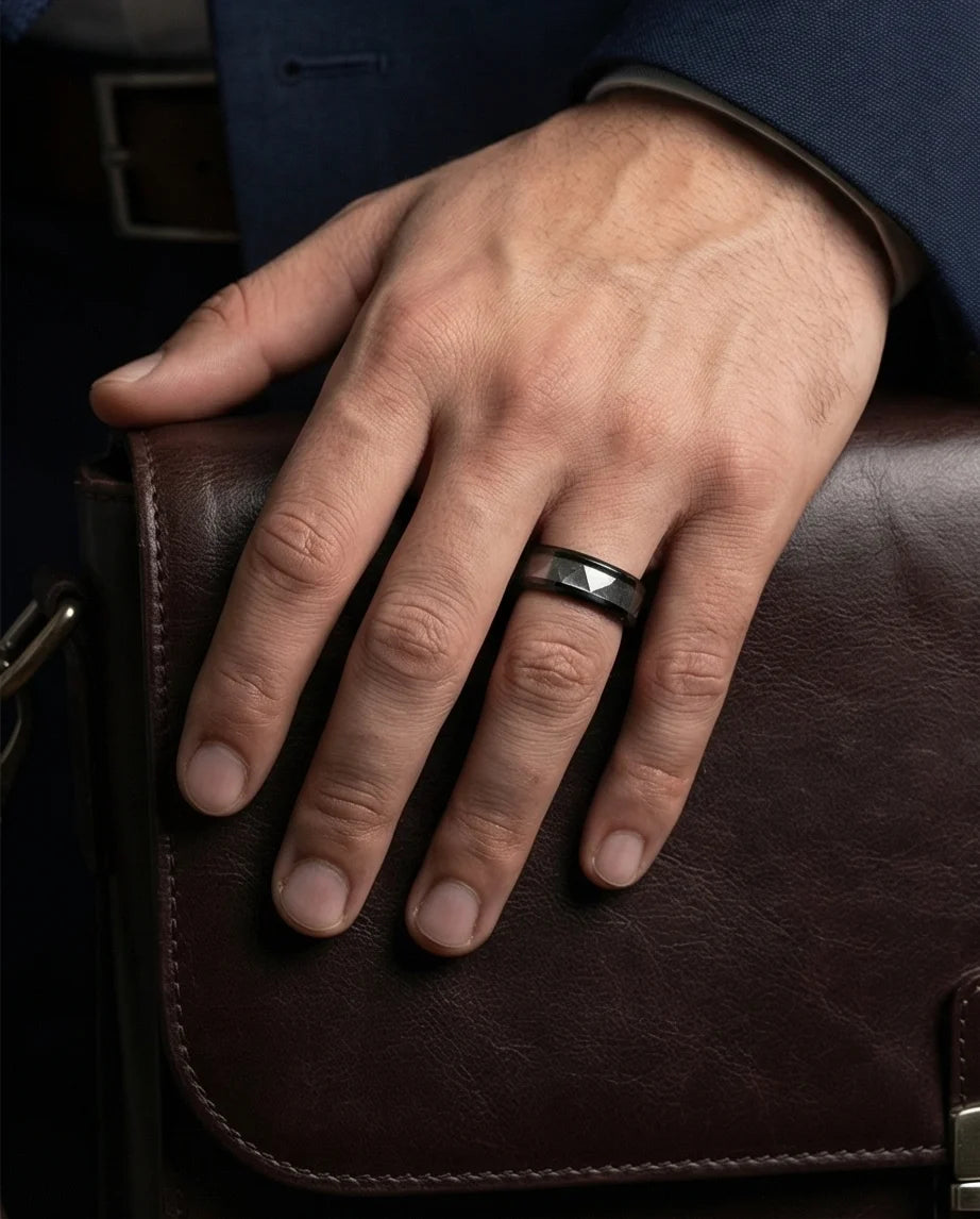 The Azure Edge Titanium Band