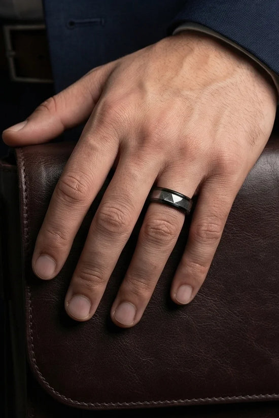 The Azure Edge Titanium Band