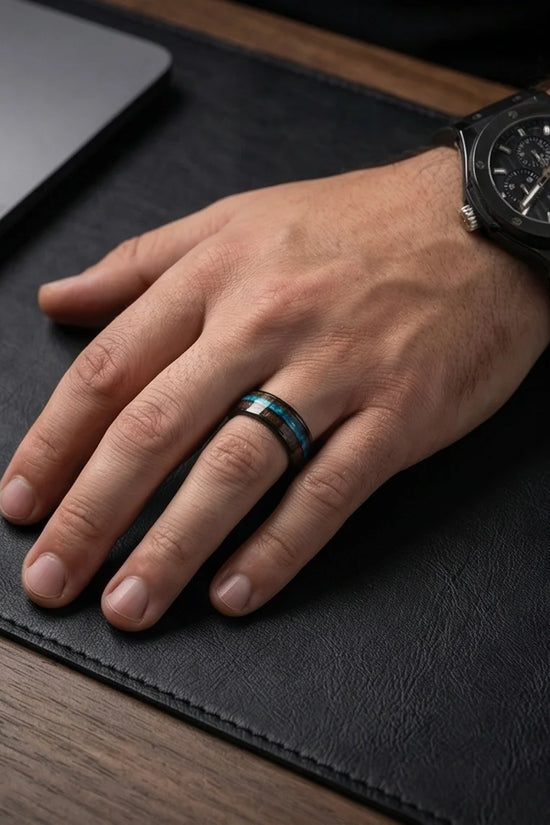 The Elemental Opal & Wood Band