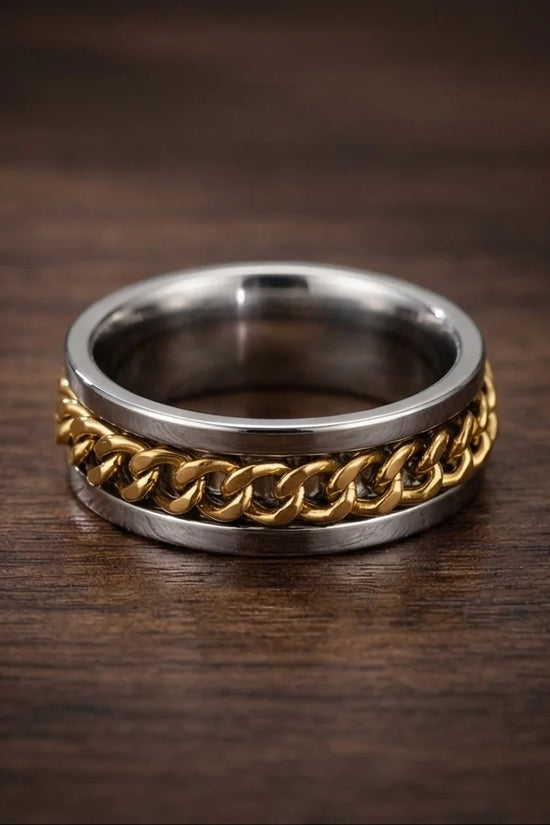 The Kinetic Curb: Two-Tone Cuban Spinner Band