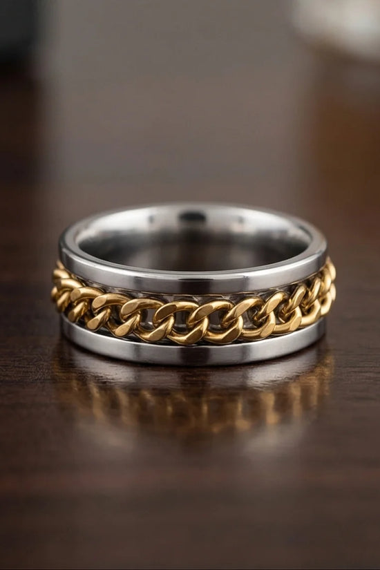 The Kinetic Curb: Two-Tone Cuban Spinner Band