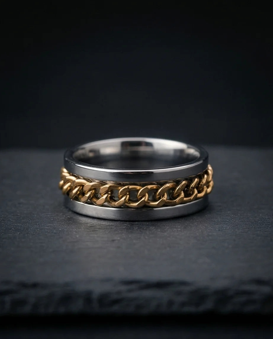 The Kinetic Curb: Two-Tone Cuban Spinner Band