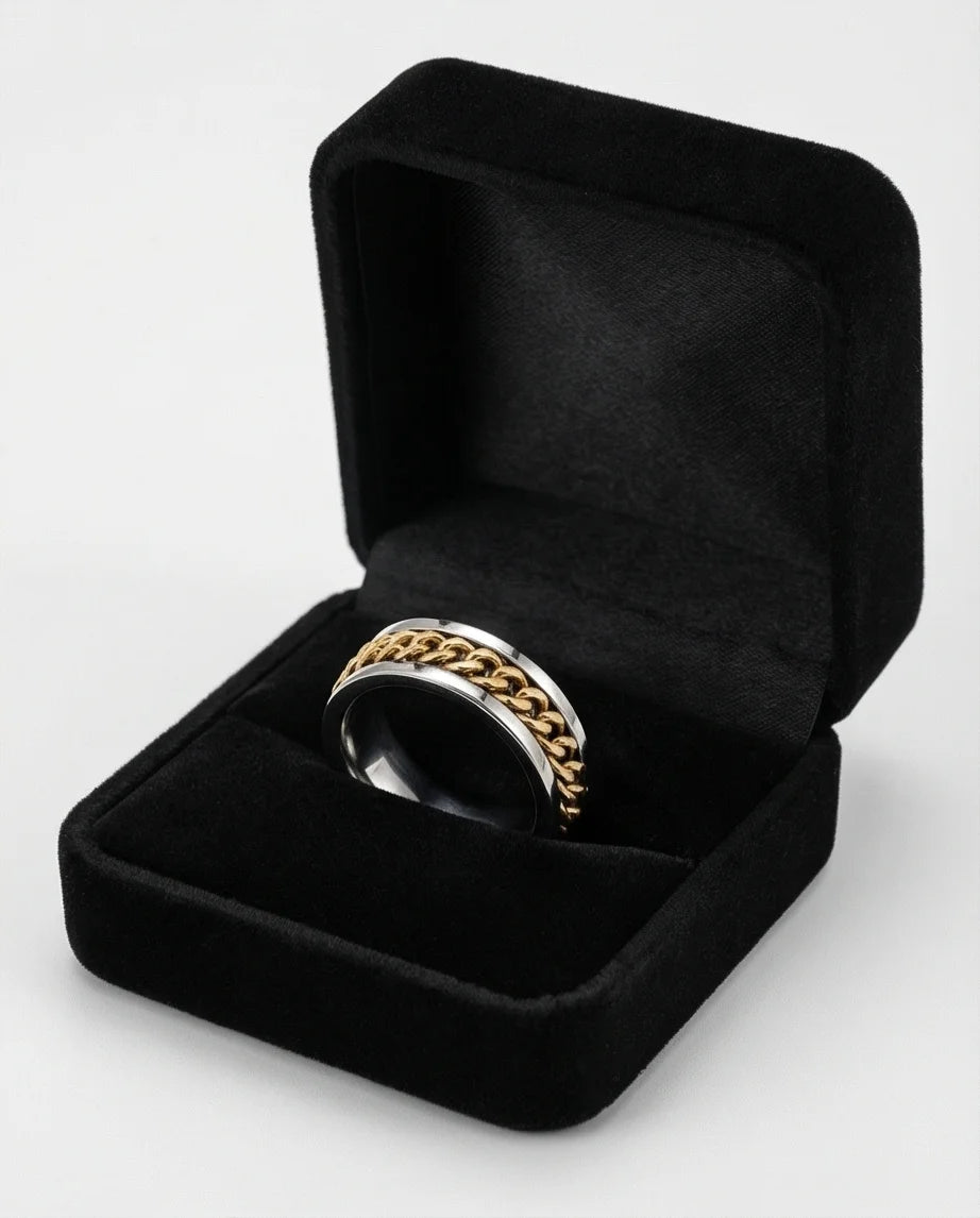 The Kinetic Curb: Two-Tone Cuban Spinner Band