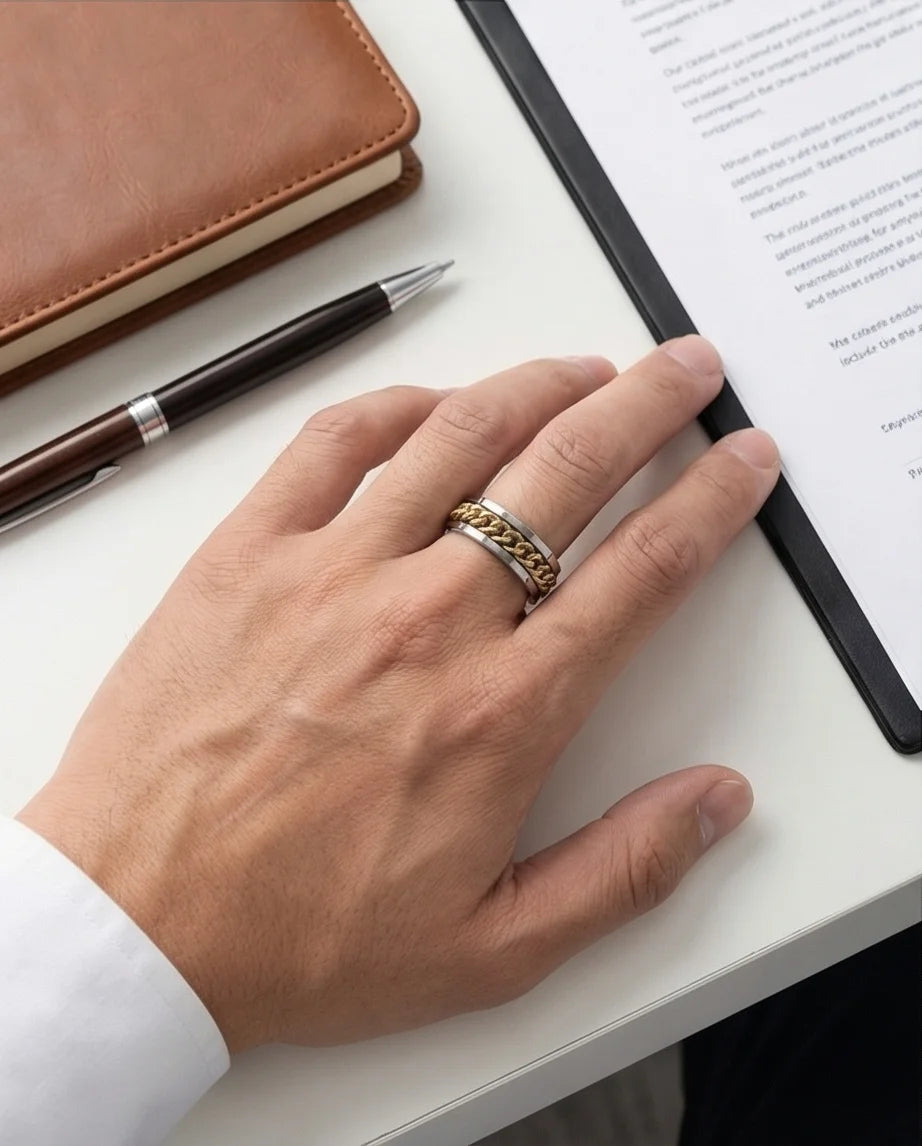 The Kinetic Curb: Two-Tone Cuban Spinner Band