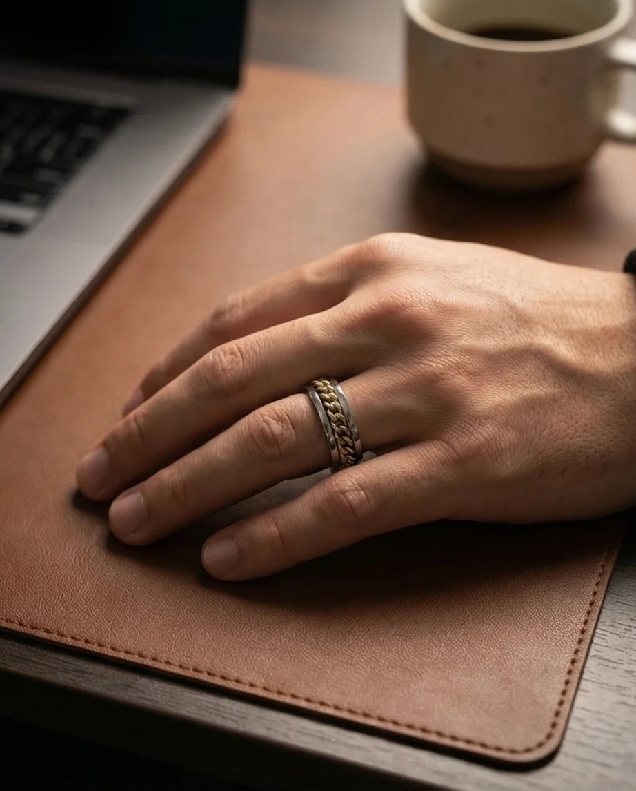 The Kinetic Curb: Two-Tone Cuban Spinner Band
