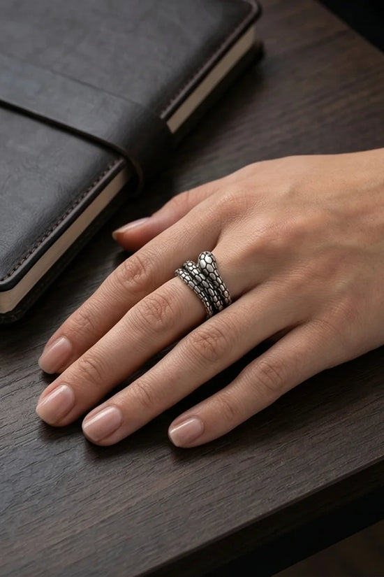 The Serpent’s Coil Ring